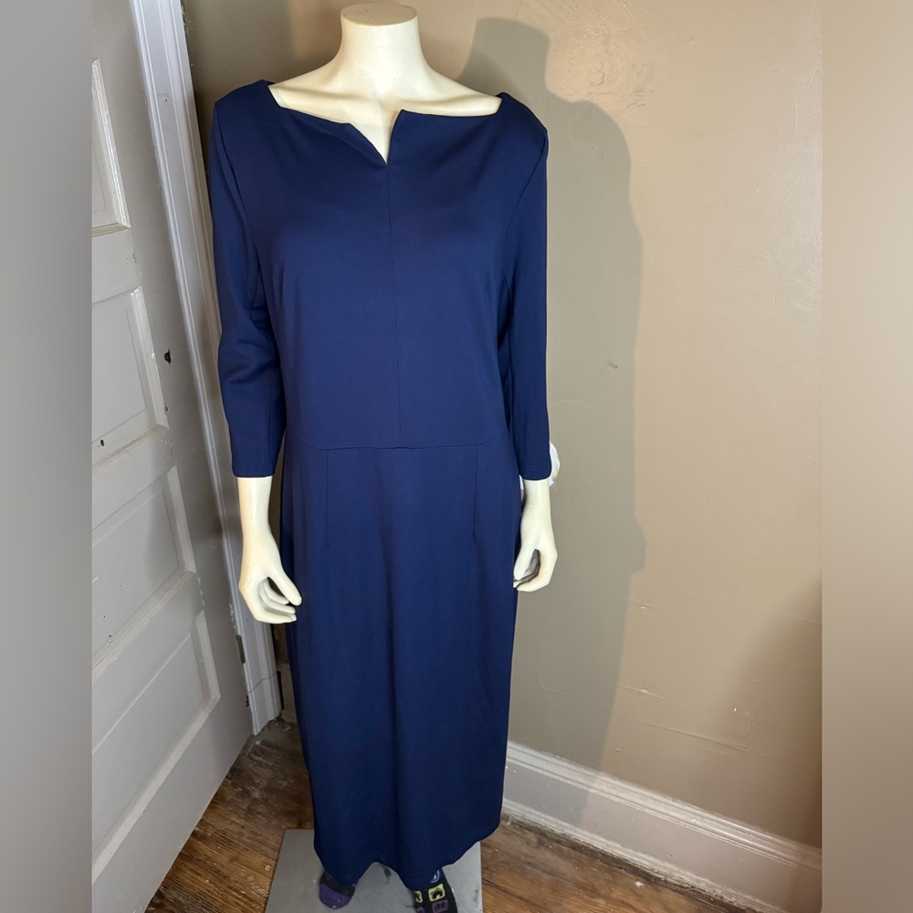 Mary Crafts Dark Blue Dress Size 18 Plus Size